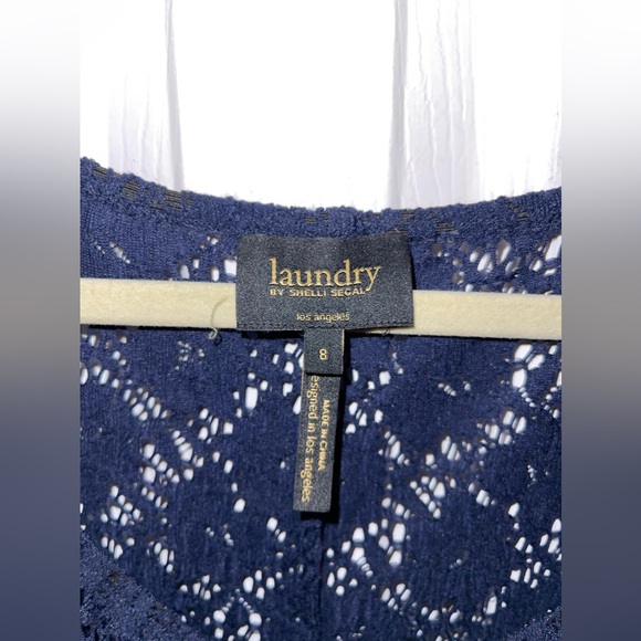 Laundry by Shelli Segal Navy Blue Lace Dress - Picture 3 of 6